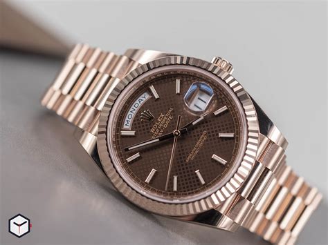 rolex chocolata|Rolex day date 40 228235.